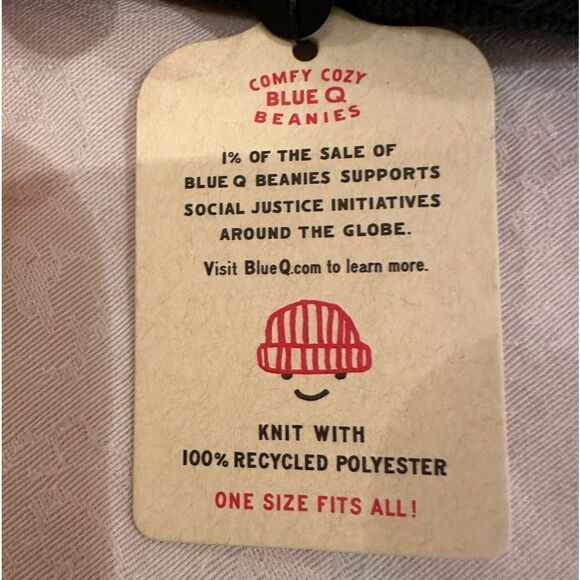 Beanie Blue Q Knit Head Insulator Skull Gray Unisex COPY - Picture 7 of 7